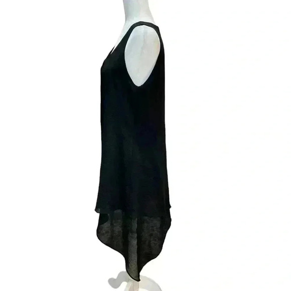 Soft Surroundings Black Asymmetrical Tunic Sleeveless M - Picture 4 of 7